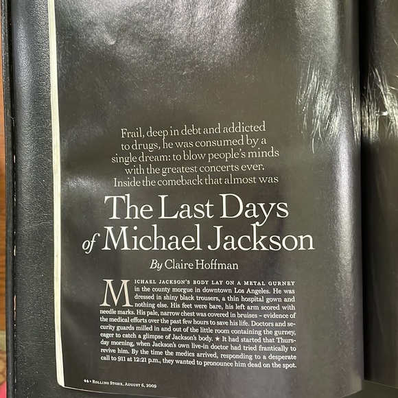 Michael Jackson Rolling Stone Magazine Original 8/6/09 issue. Collectible ‼️ - Picture 2 of 4